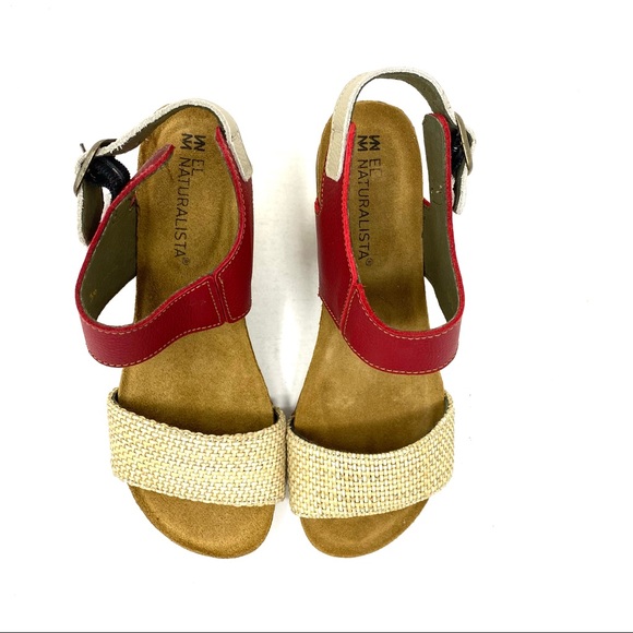 El Naturalista 5033T Mola Rafia Tibet heel sandals - Picture 4 of 11
